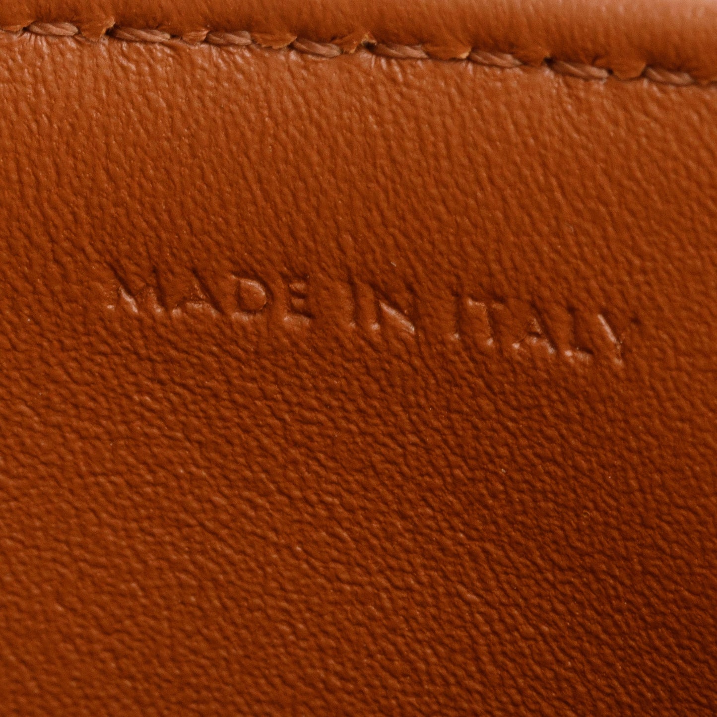 Celine 2023 Natural Canvas Tan Calfskin Leather Teen Triomphe Shoulder Bag