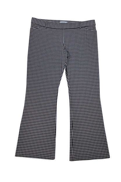 Luxury CELINE - Beige & Brown Plaid Pants Sz 12