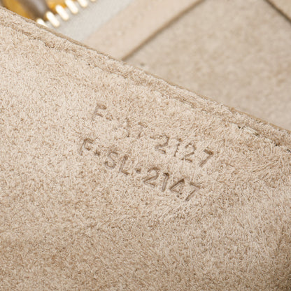 Celine Beige Grained Calfskin Leather Mini Belt Bag