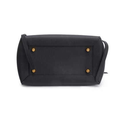 Celine Black Grained Calfskin Leather Mini Belt Bag