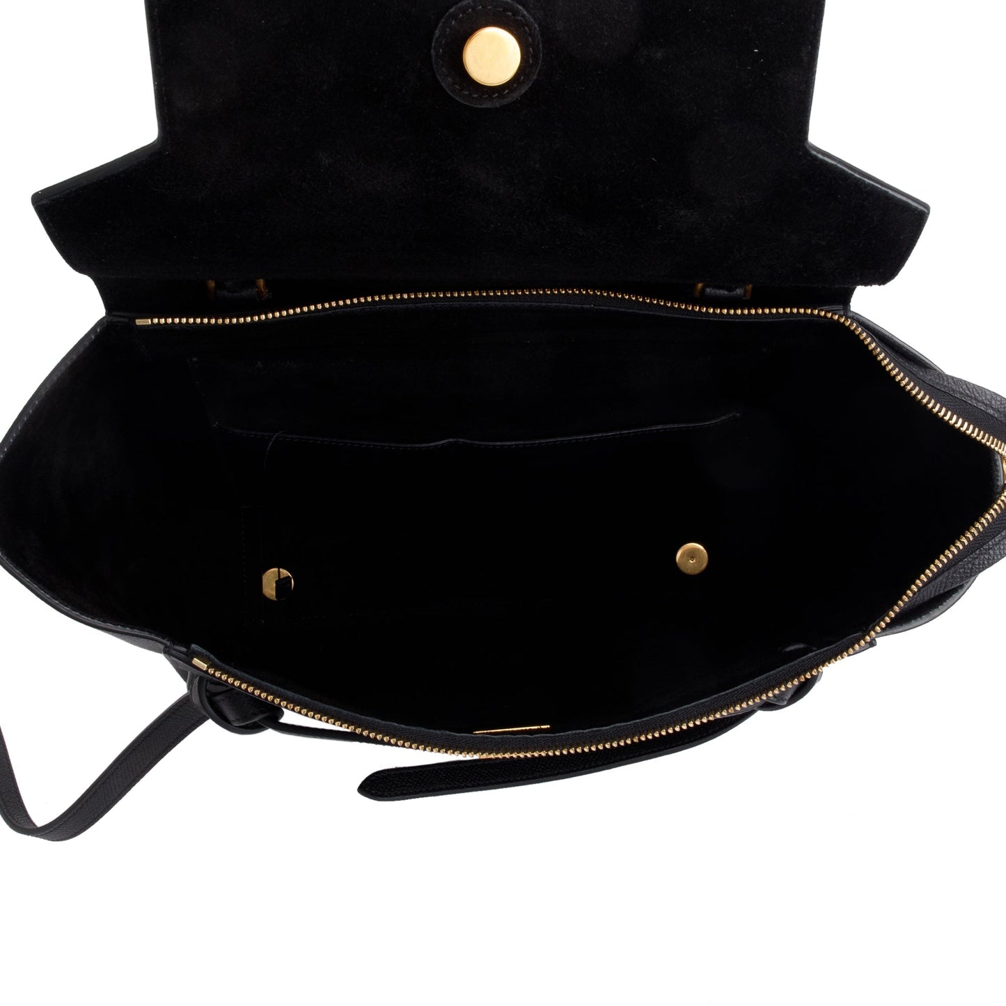 Celine Black Grained Calfskin Leather Mini Belt Bag