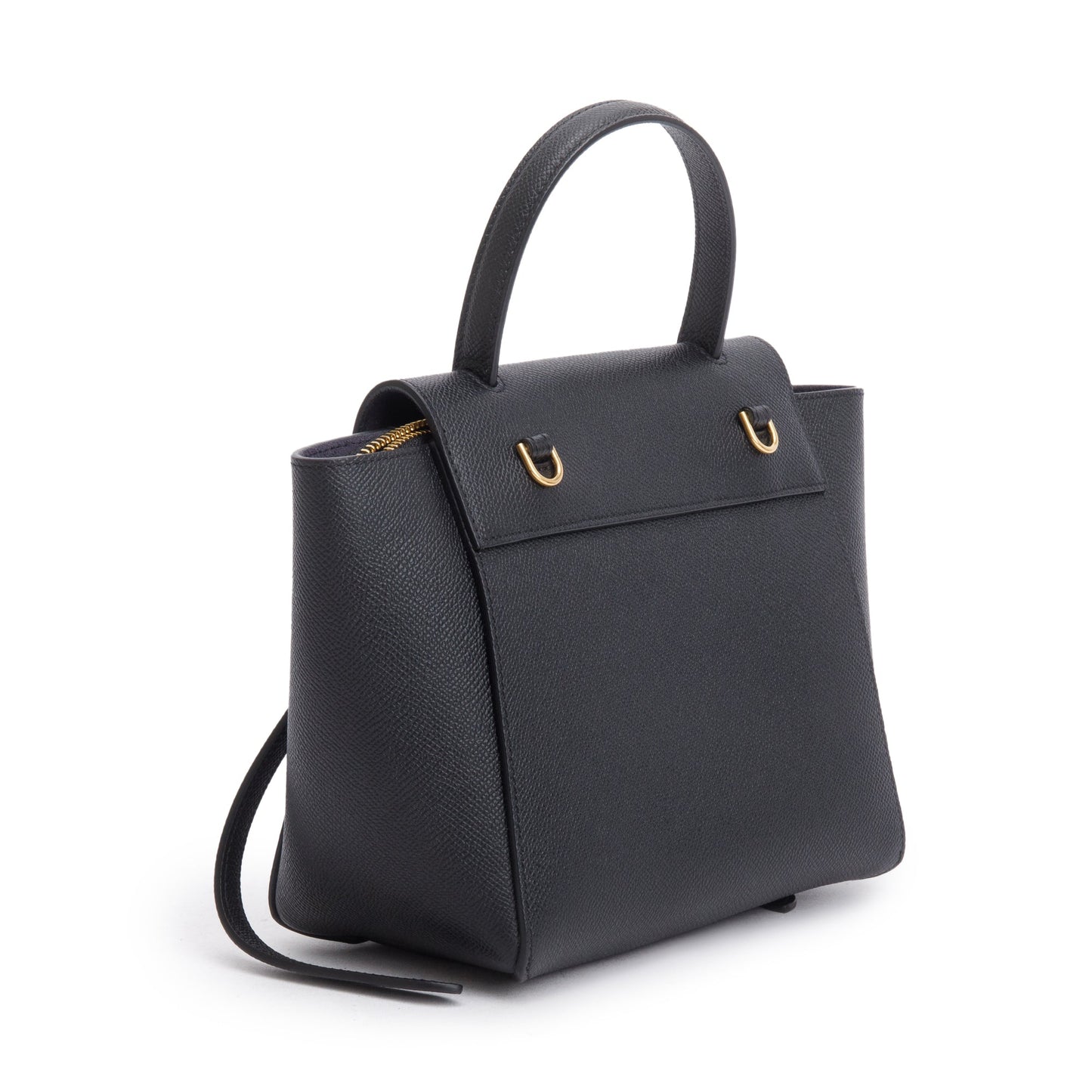 Celine Black Grained Calfskin Leather Nano Belt Bag