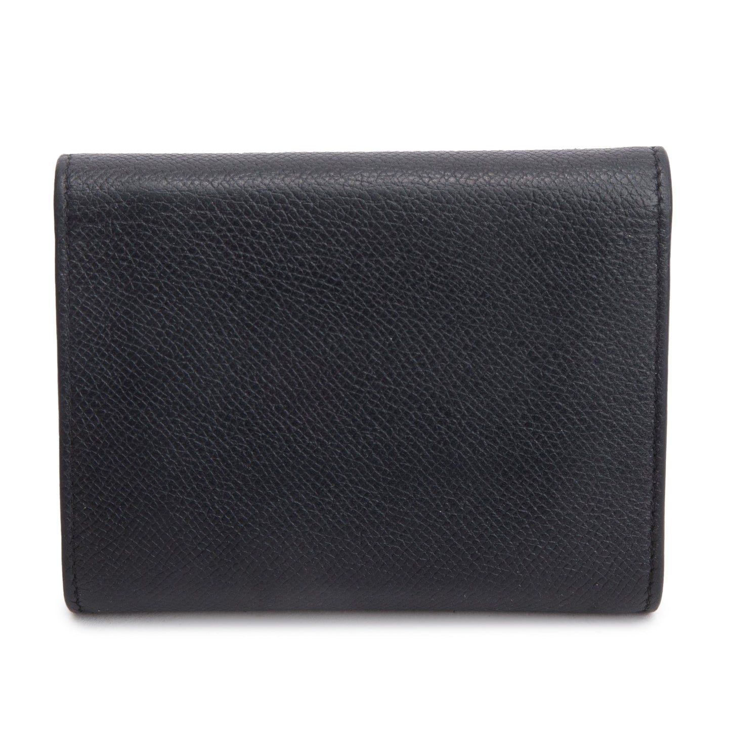 Celine Black Grained Calfskin Leather Small Trotteur Multifunction Wallet