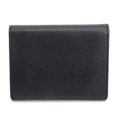 Celine Black Grained Calfskin Leather Small Trotteur Multifunction Wallet