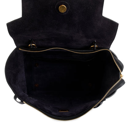 Celine Black Grained Leather Mini Belt Bag