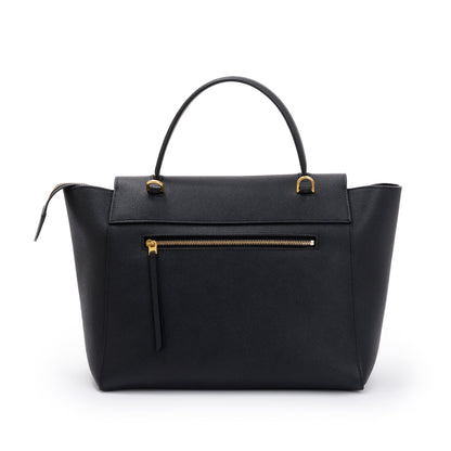 Celine Black Grained Leather Mini Belt Bag