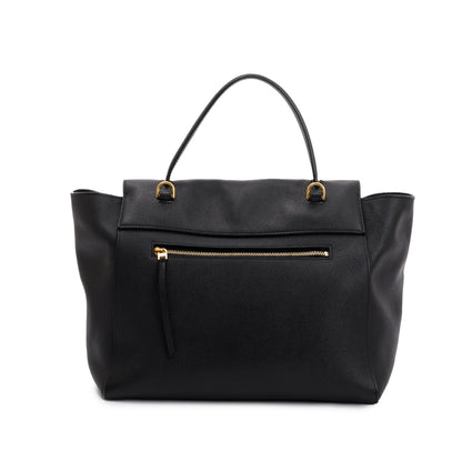 Celine Black Grained Leather Mini Belt Bag