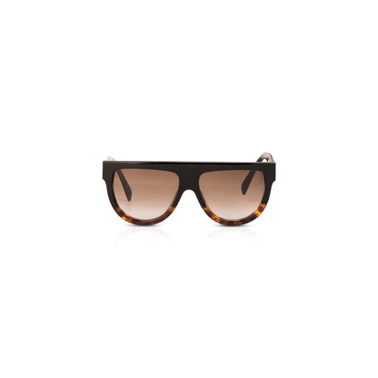 Celine Black & Havana Shield Sunglasses