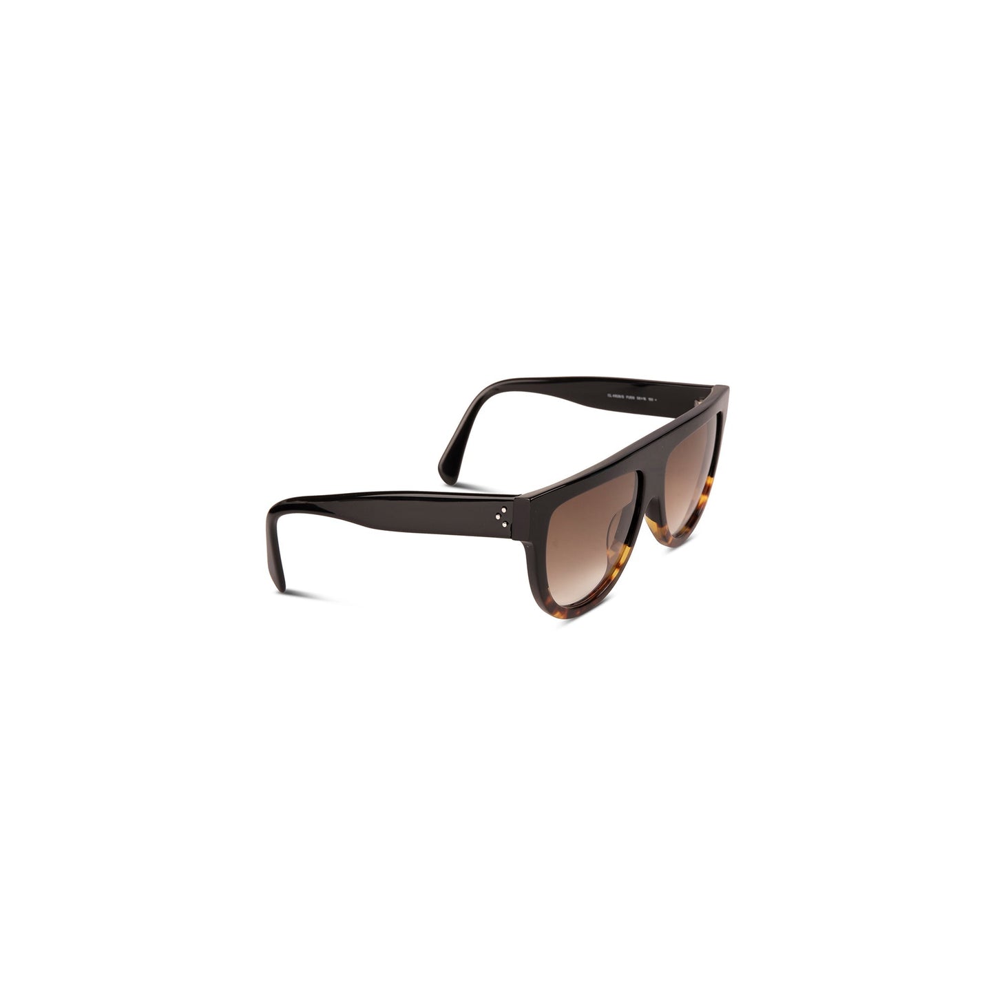 Celine Black & Havana Shield Sunglasses