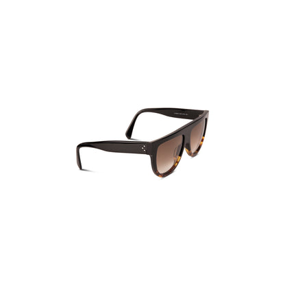 Celine Black & Havana Shield Sunglasses