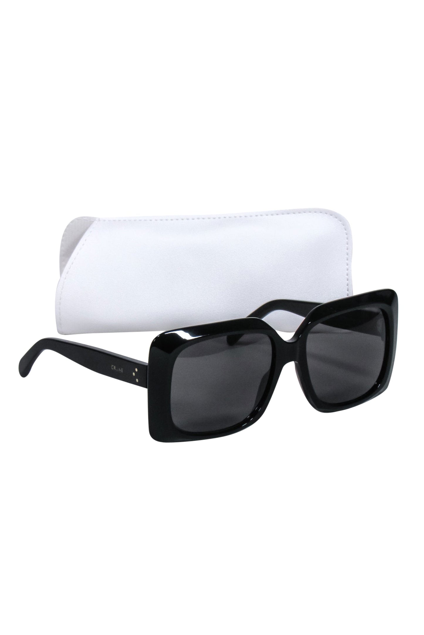 Luxury CELINE - Black Large Square Sunglasses