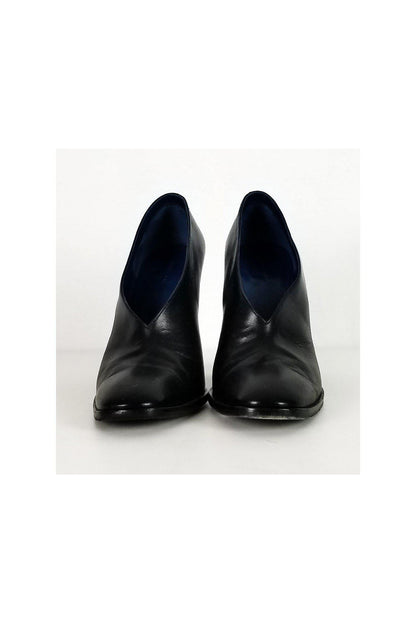 Luxury CELINE - Black Slip On Heels Sz 9