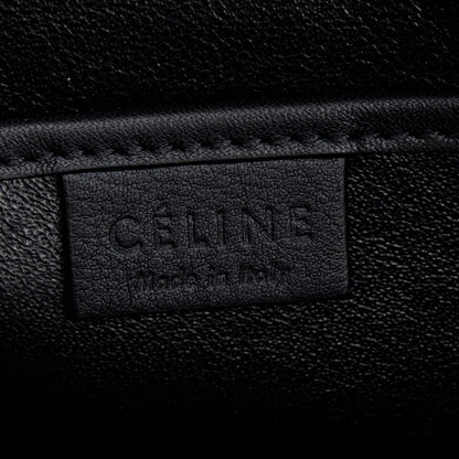 Celine Black Smooth Calfskin Leather Nano Luggage Tote