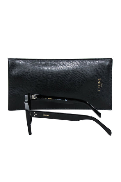 Luxury CELINE - Black Square Cat Eye Sunglasses