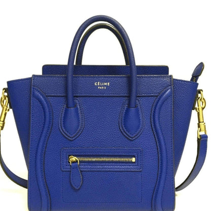Celine Blue Nano Luggage Tote