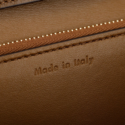 Celine Brown Smooth Calfskin Medium Classic Box Flap Bag