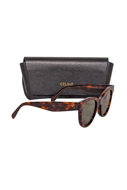 Luxury CELINE - Brown Tortoise Rounded Sunglasses