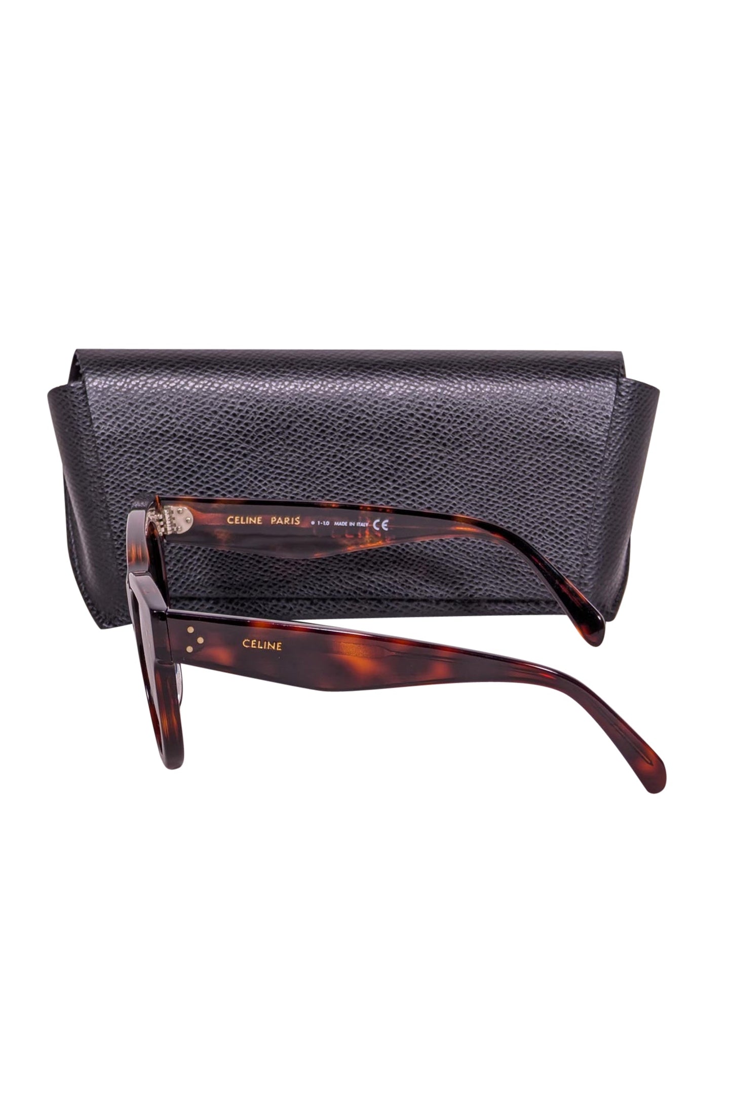 Luxury CELINE - Brown Tortoise Rounded Sunglasses
