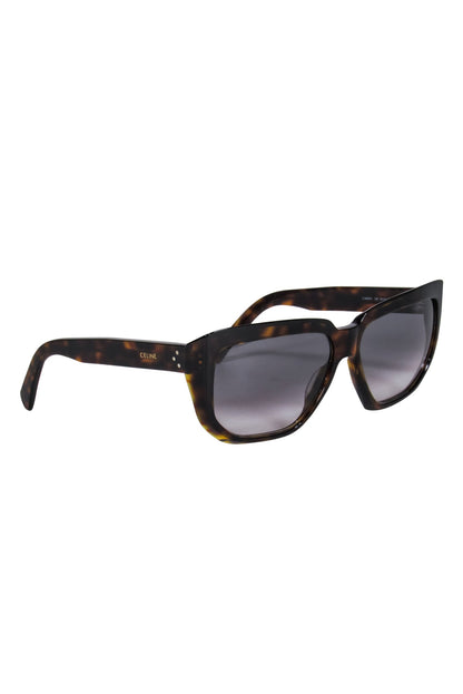 Luxury CELINE - Brown Tortoise Square Sunglasses