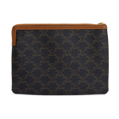 Celine Brown Triomphe Small Pouch