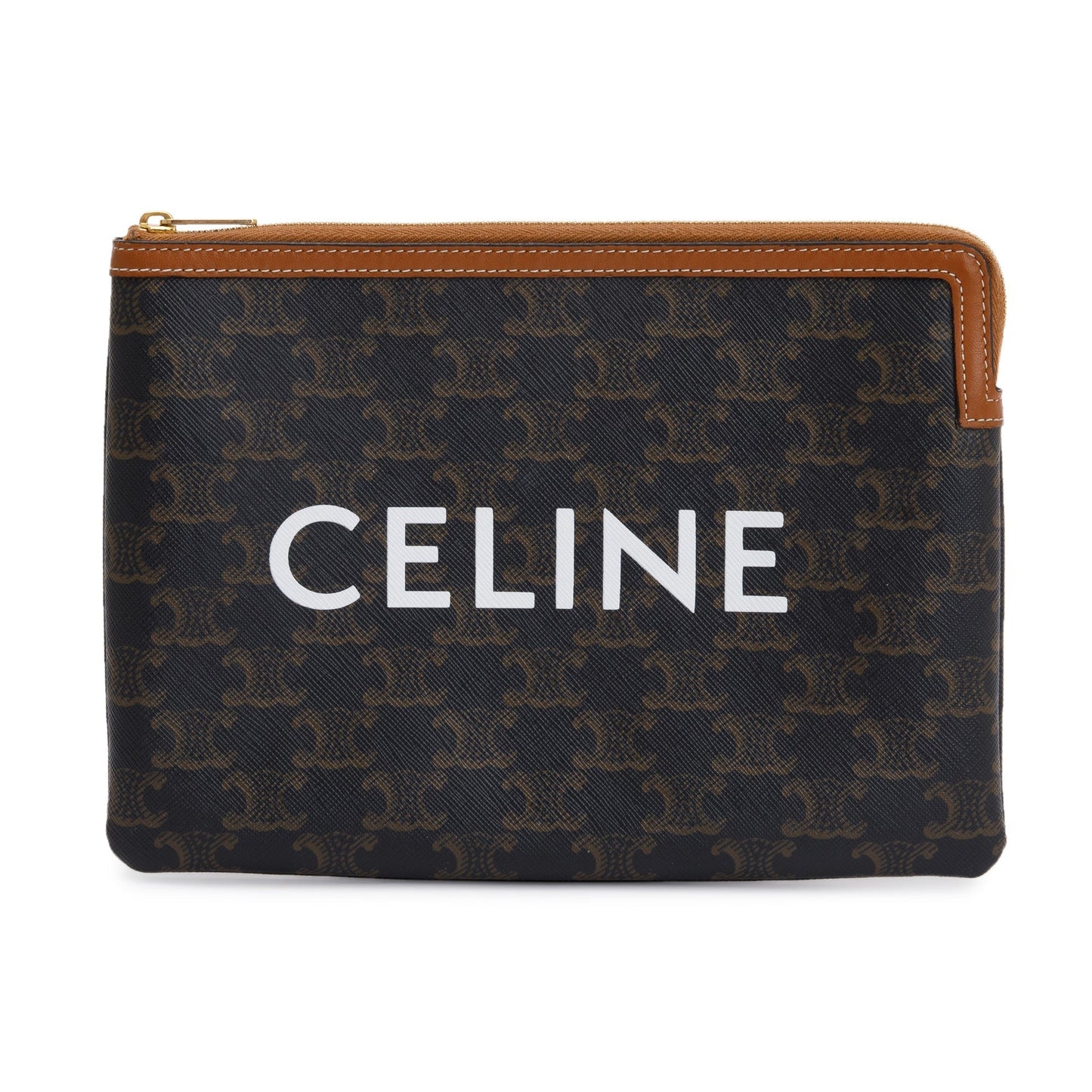 Celine Brown Triomphe Small Pouch