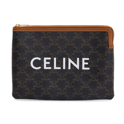 Celine Brown Triomphe Small Pouch