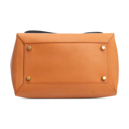 Celine Brown/Black Bicolor Calfskin Leather Small Belt Bag
