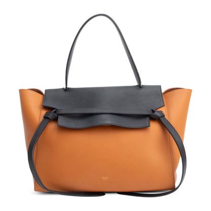 Celine Brown/Black Bicolor Calfskin Leather Small Belt Bag