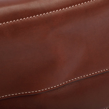 Celine Burgundy Leather Medium Seau Sangle Bucket Bag