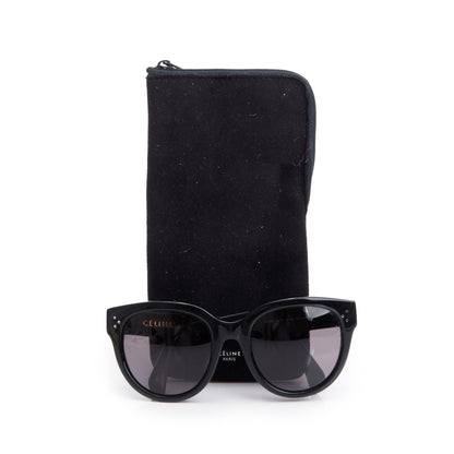 Celine CL 41755 Black Acetate Audrey Sunglasses