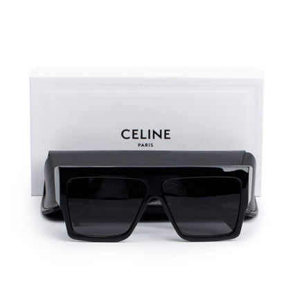 Celine CL400921 Black Acetate Oversized Square Sunglasses