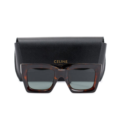 Celine CL40130I Havana Acetate Tilda Sunglasses