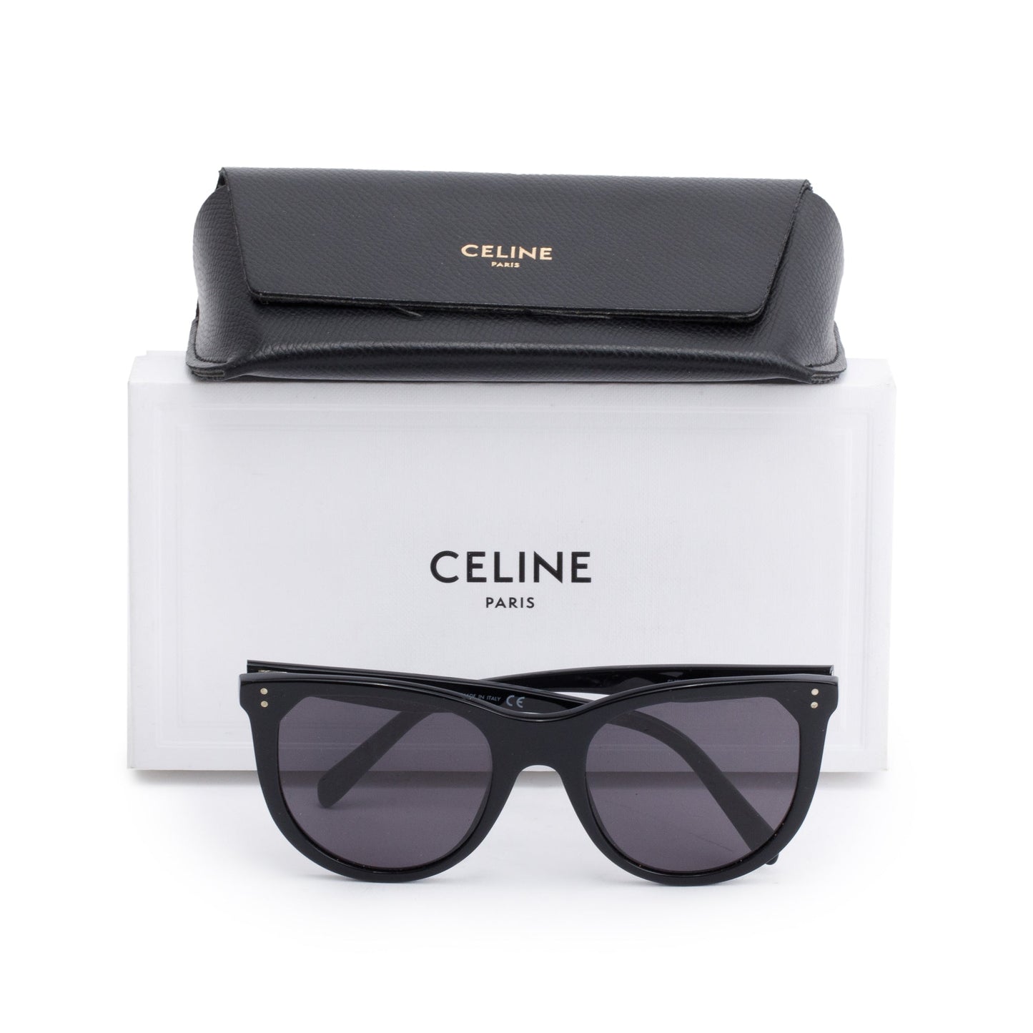 Celine CL401491 Black Acetate Cat-Eye Sunglasses