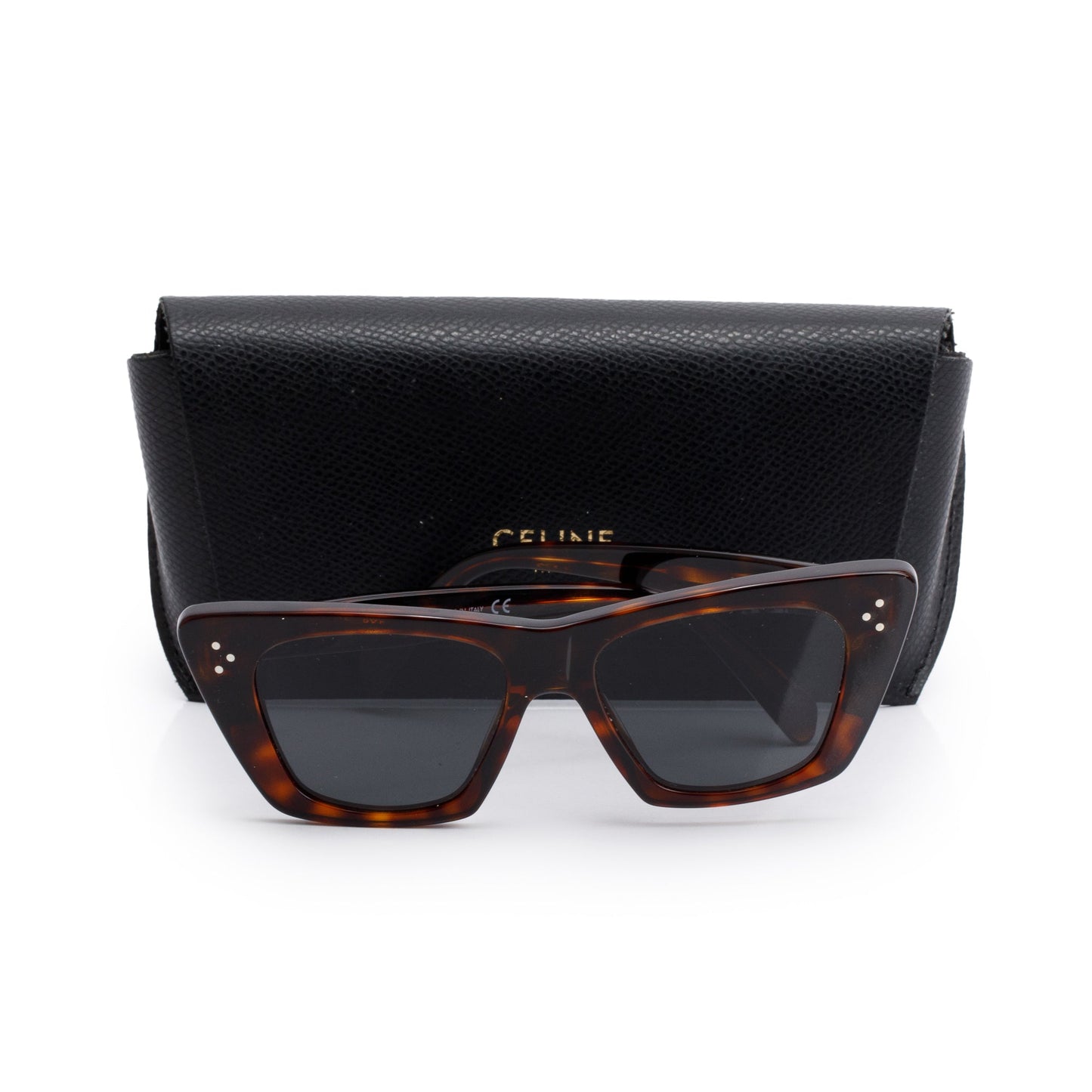 Celine CL401871 Havana Acetate Cat-Eye Sunglasses