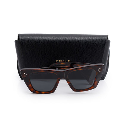 Celine CL401871 Havana Acetate Cat-Eye Sunglasses