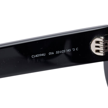 Celine CL40194U Black Acetate Triomphe 01 Oval Sunglasses