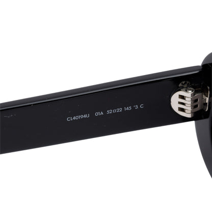 Celine CL40194U Black Acetate Triomphe 01 Oval Sunglasses