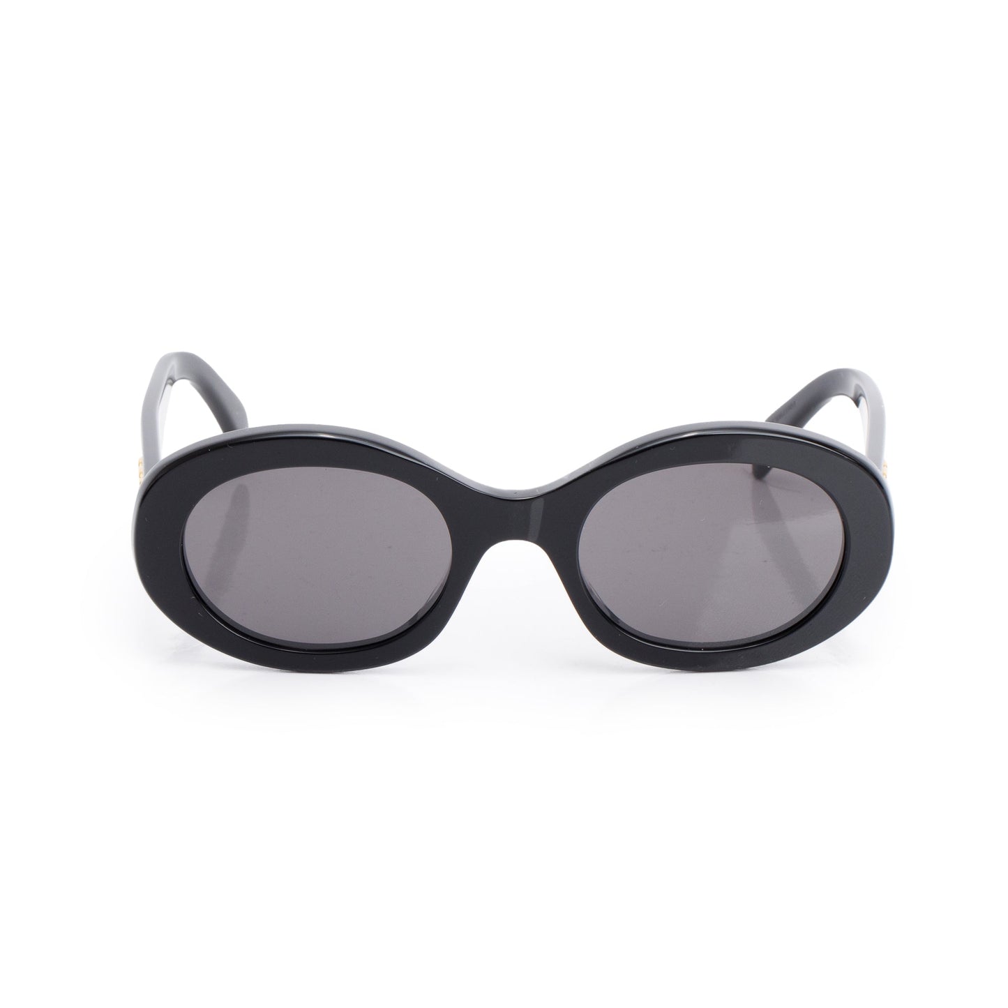 Celine CL40194U Black Acetate Triomphe 01 Oval Sunglasses
