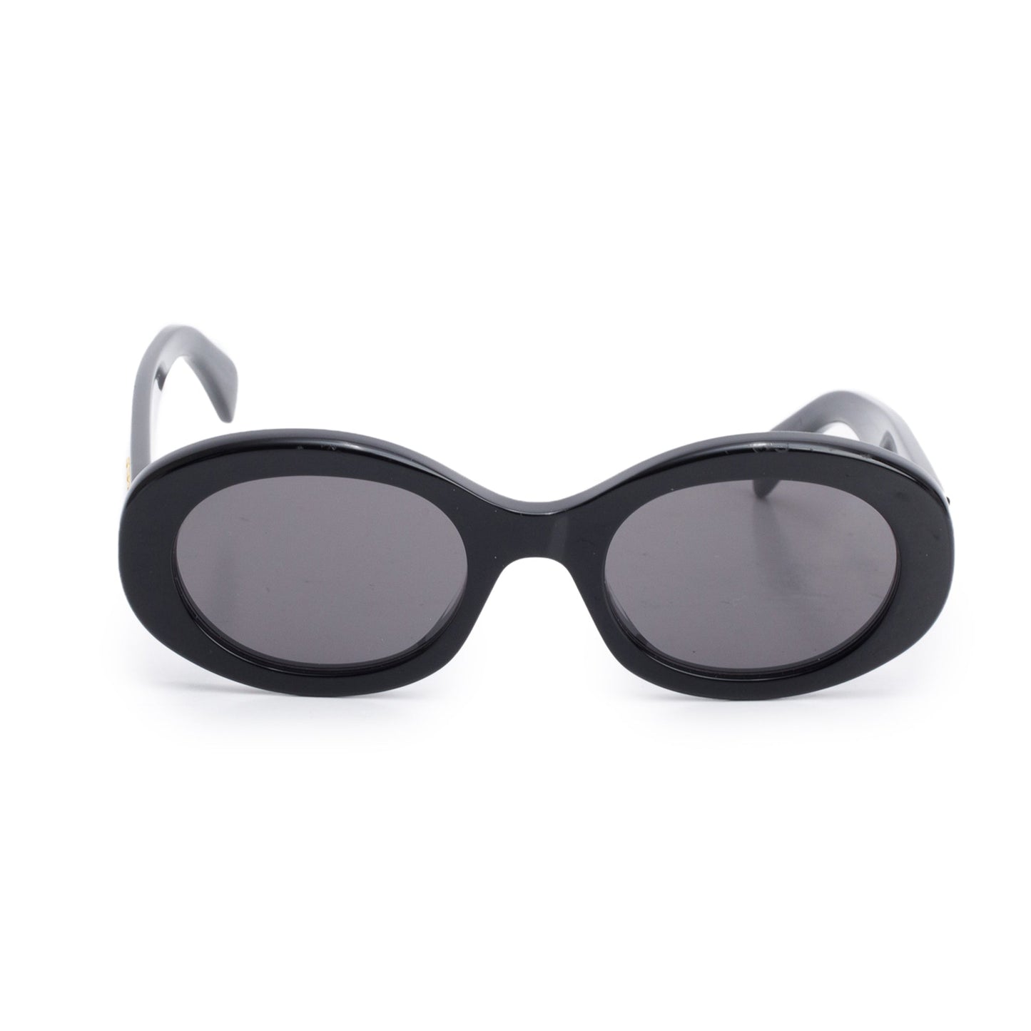 Celine CL40194U Black Acetate Triomphe 01 Oval Sunglasses