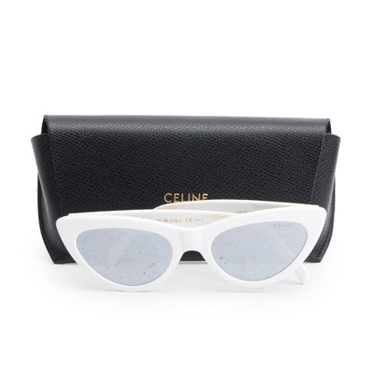 Celine CL4019IN White Acetate Cat Eye Sunglasses
