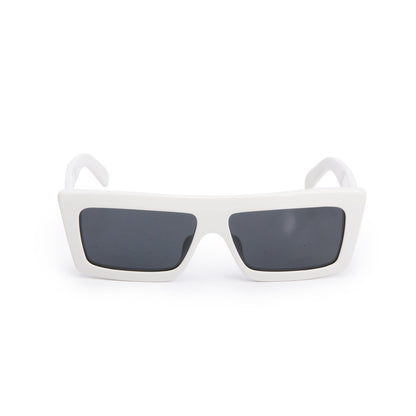 Celine CL40214U White Acetate Monochroms Square Sunglasses