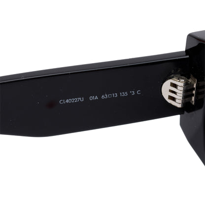 Celine CL40227U Black Acetate Triomphe Rectangular Sunglasses