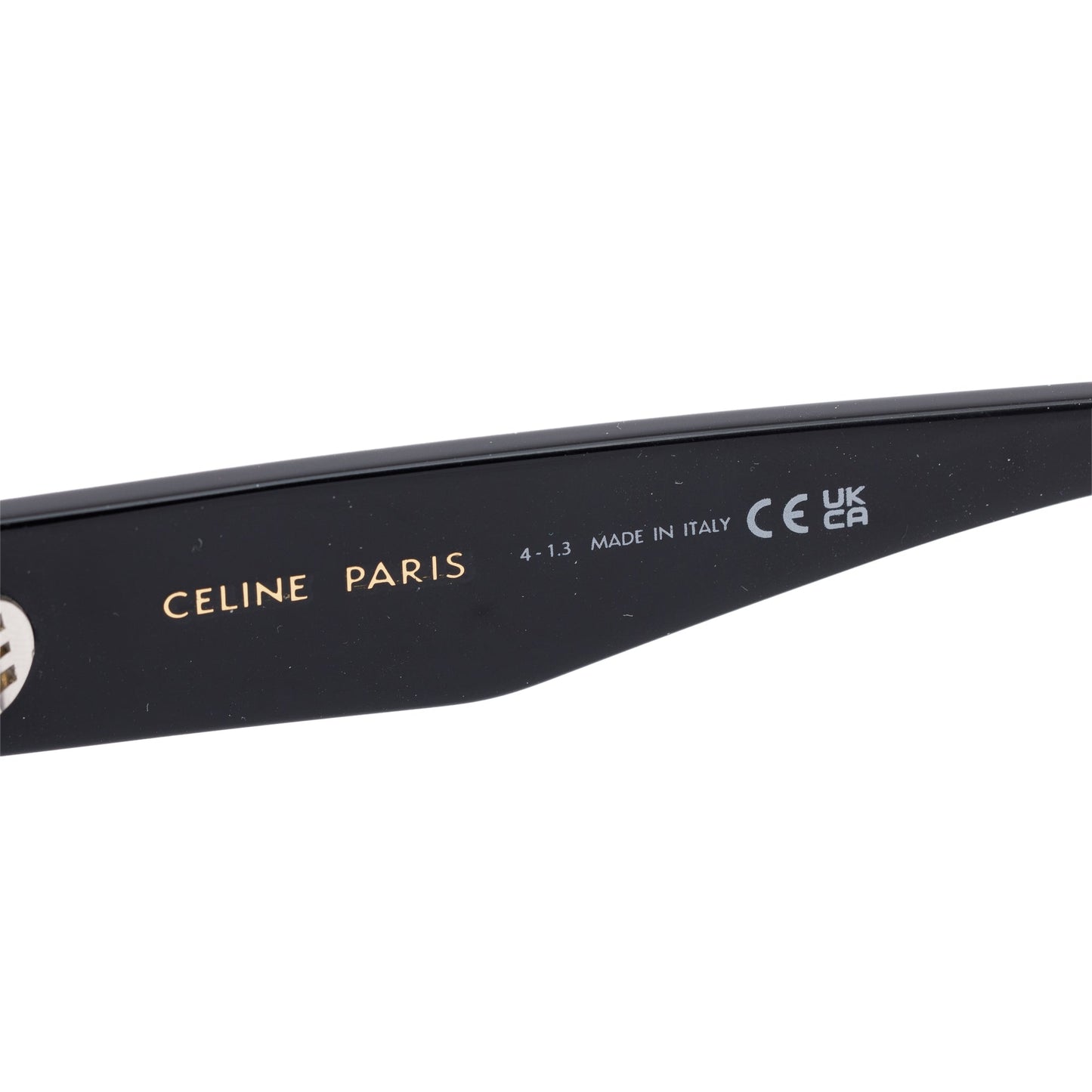 Celine CL40227U Black Acetate Triomphe Rectangular Sunglasses