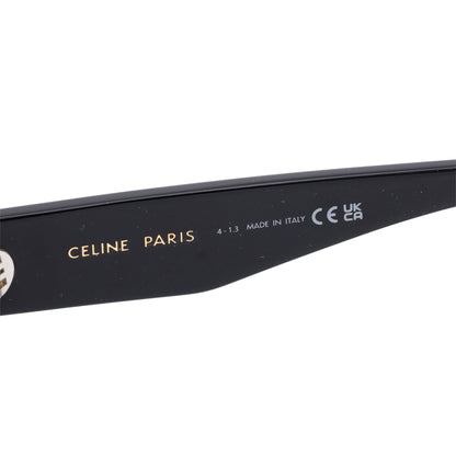 Celine CL40227U Black Acetate Triomphe Rectangular Sunglasses