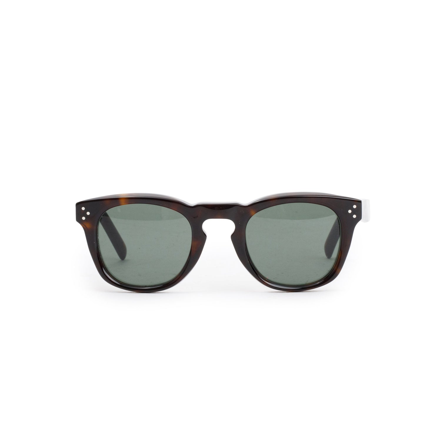 Celine CL41371/S Havana Acetate Round Sunglasses