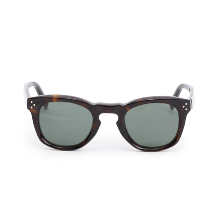 Celine CL41371/S Havana Acetate Round Wayfarer Sunglasses