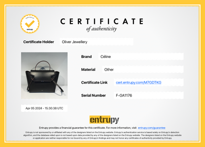 Celine Grey Smooth Calfskin Leather Mini Belt Bag