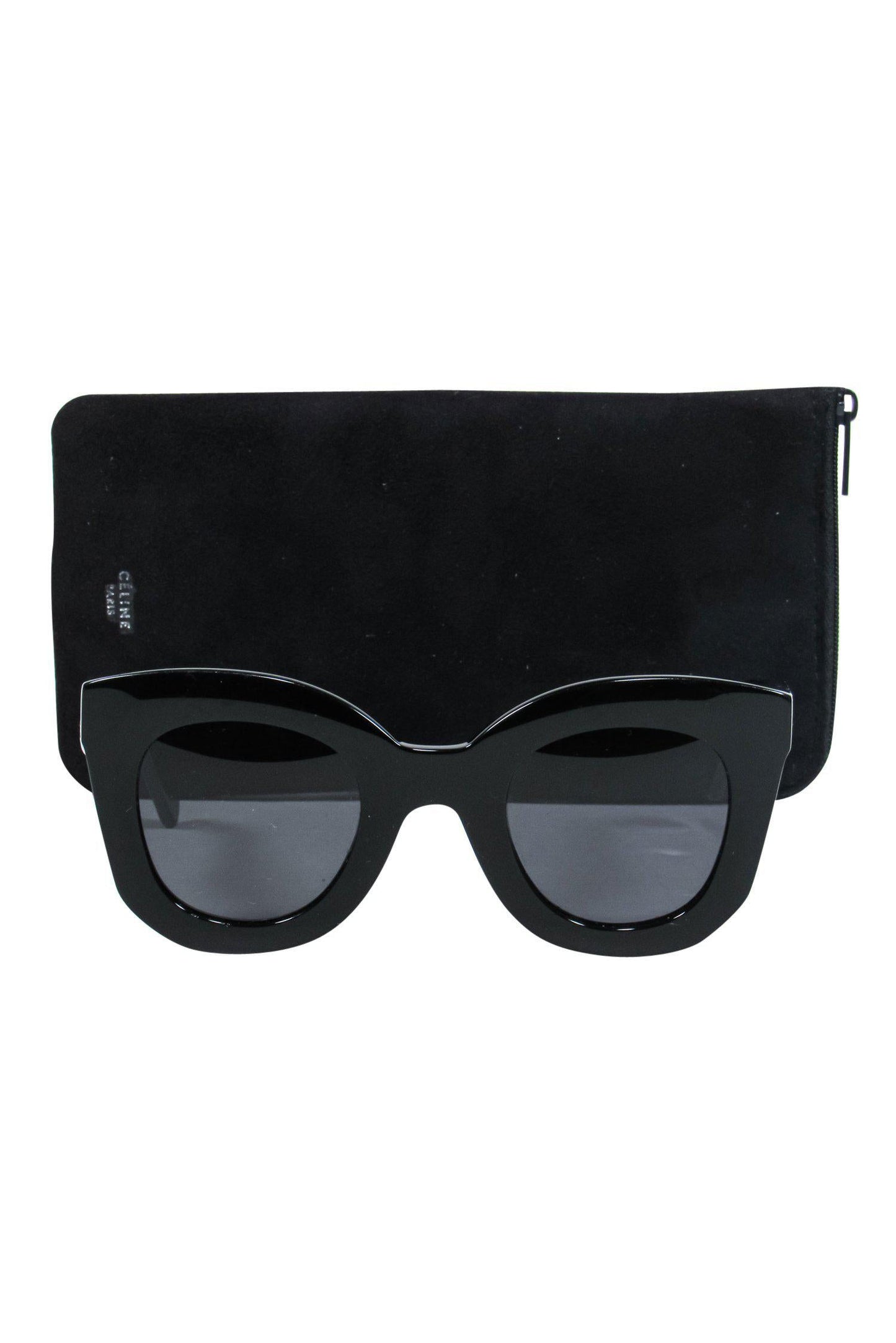 Luxury CELINE - Large Black Wayfarer Sunglasses