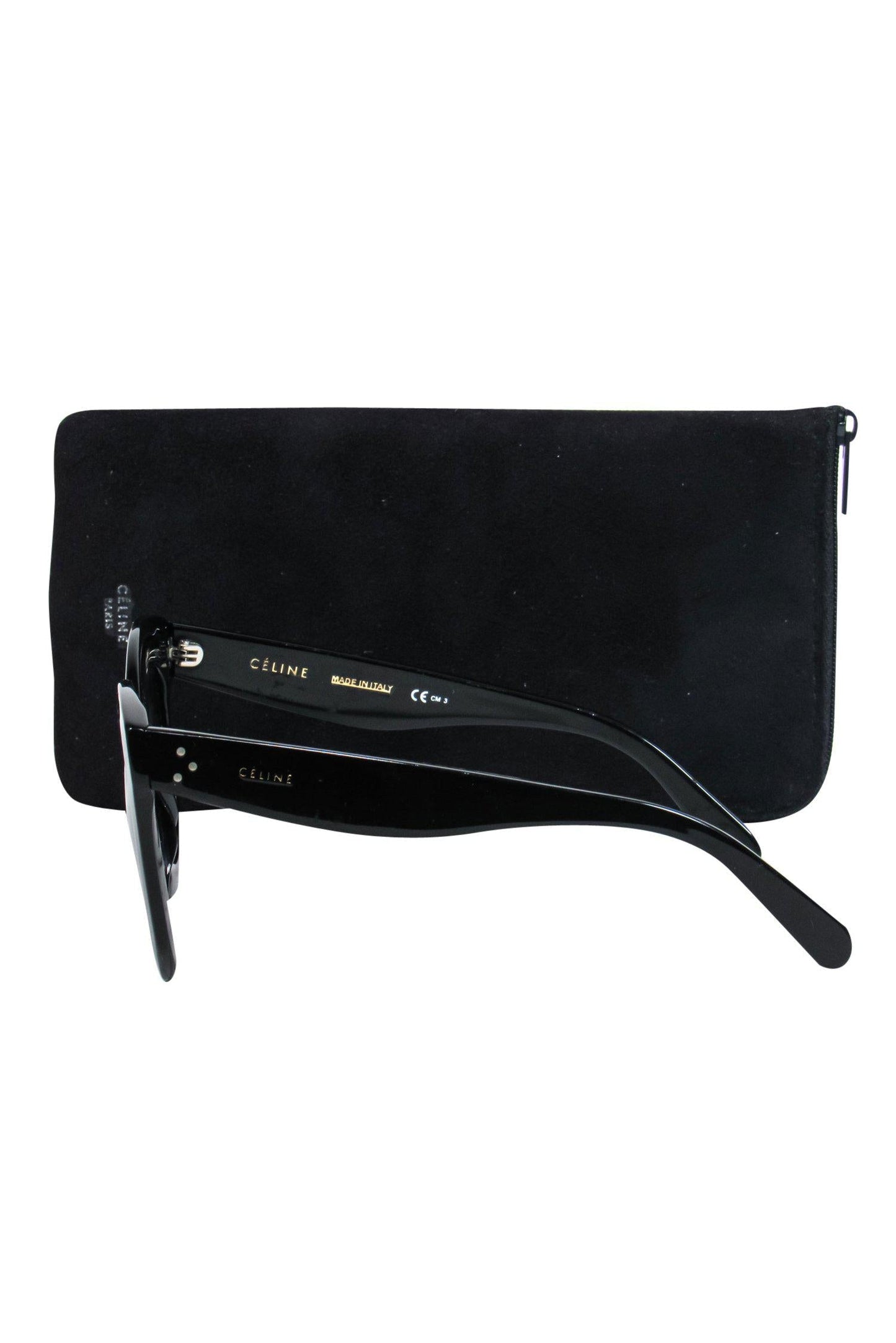 Luxury CELINE - Large Black Wayfarer Sunglasses