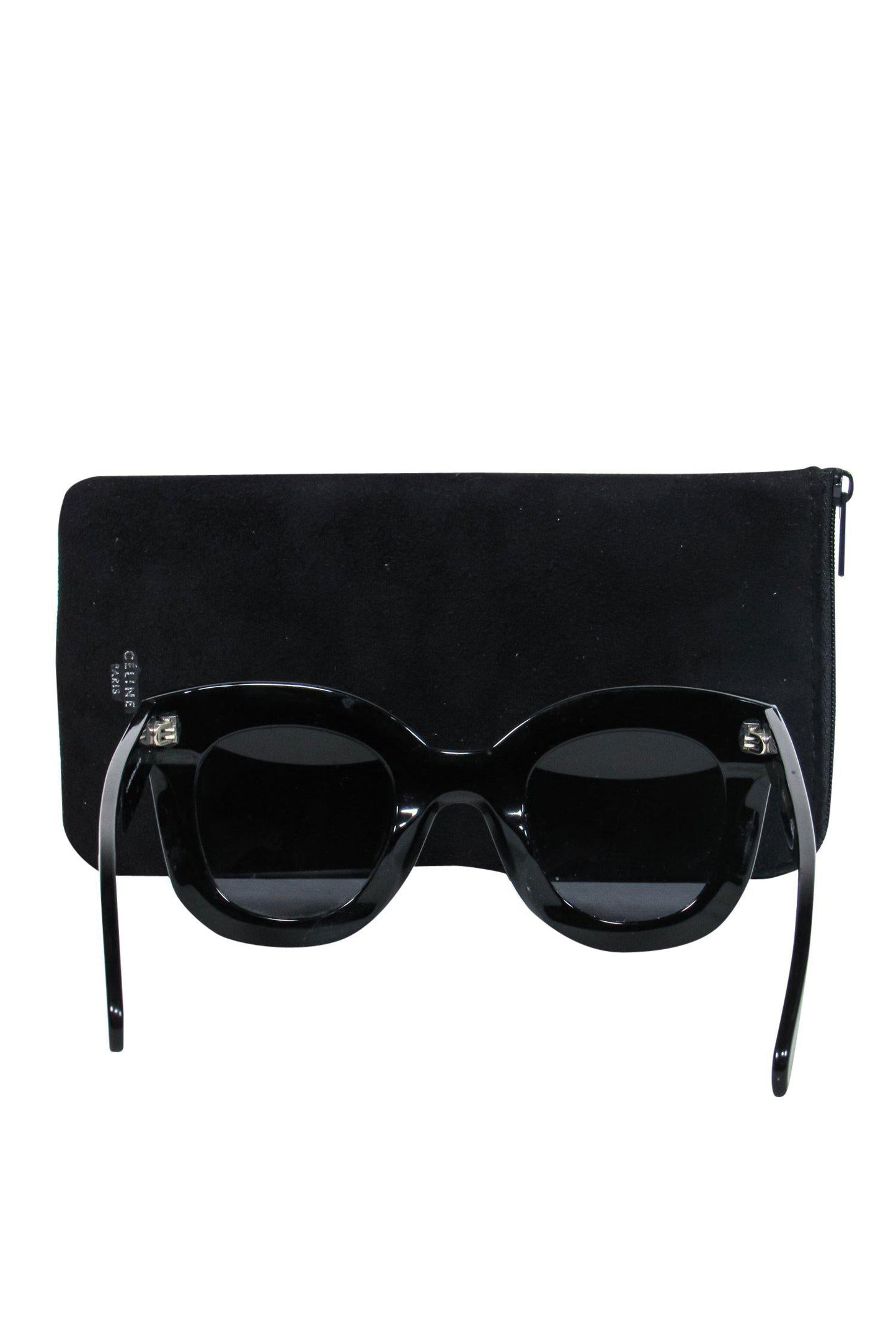 Luxury CELINE - Large Black Wayfarer Sunglasses